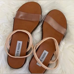 Steve Madden Clear Strappy Sandals